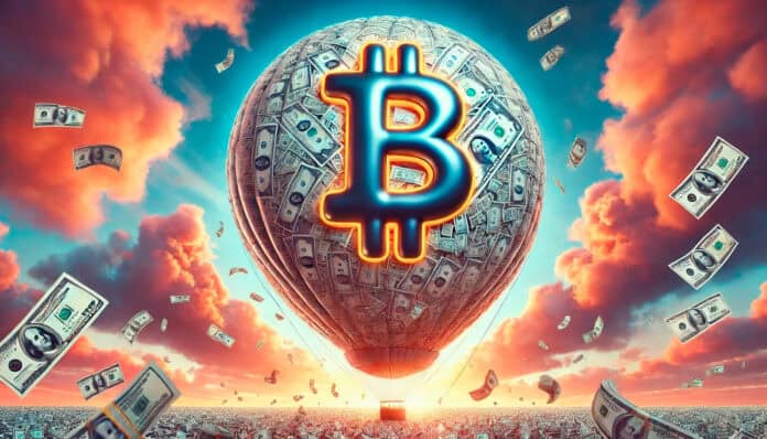 A massive liquidity bubble in global finance, with Bitcoin as a hedge against inflation and monetary expansion.